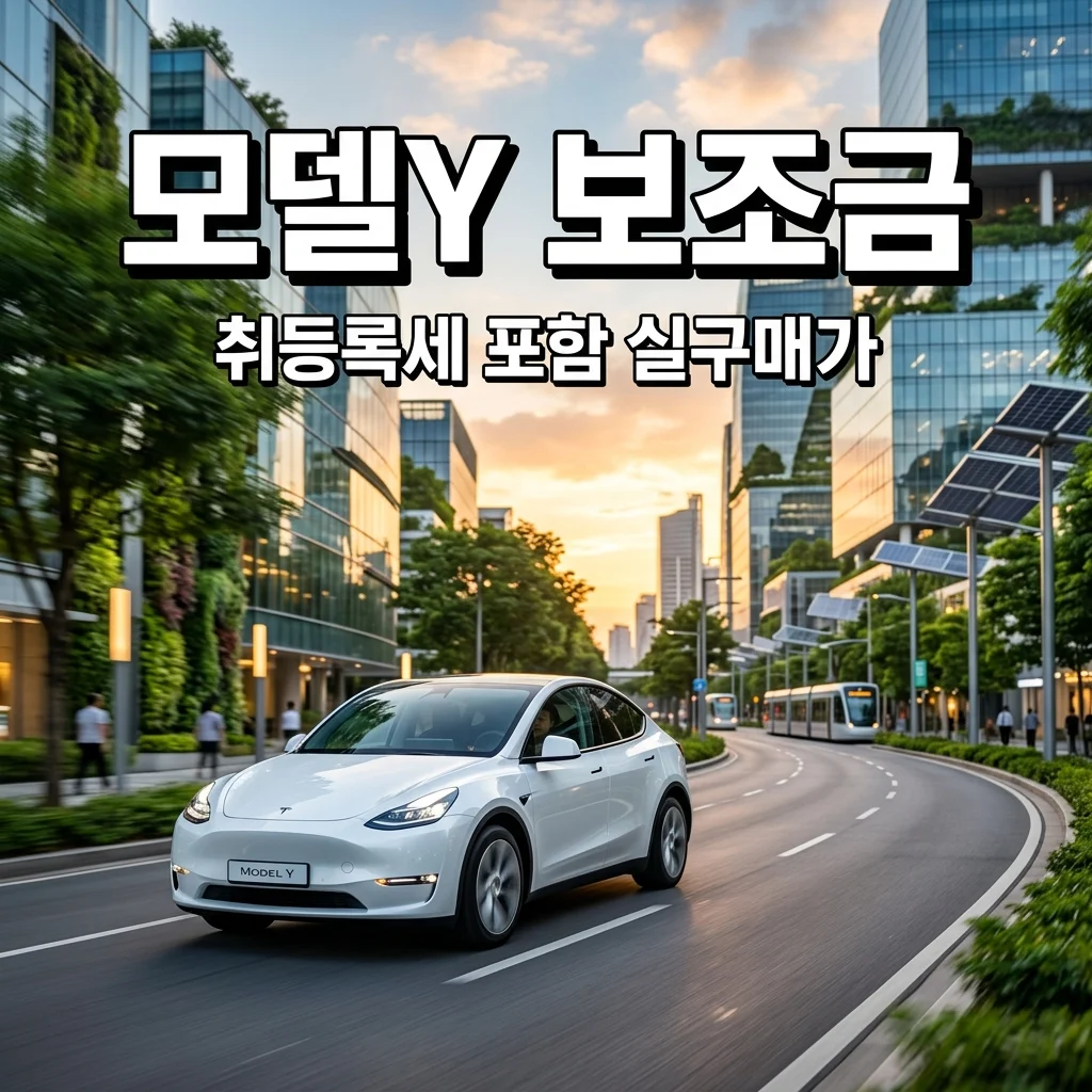 테슬라 모델Y 보조금 100% 전액 받는 법과 취등록세 포함 실구매가 총정리