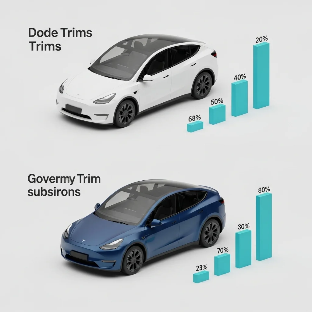 2026년 모델Y 트림별 가격 및 보조금 지원 범위