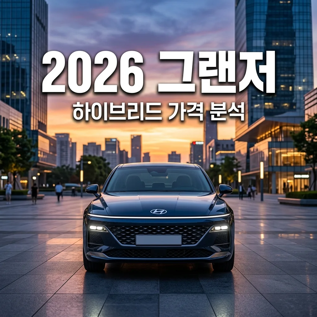 2026 그랜저 신형 하이브리드 가격표 총정리: 아너스 트림 풀옵션 가치 있을까?