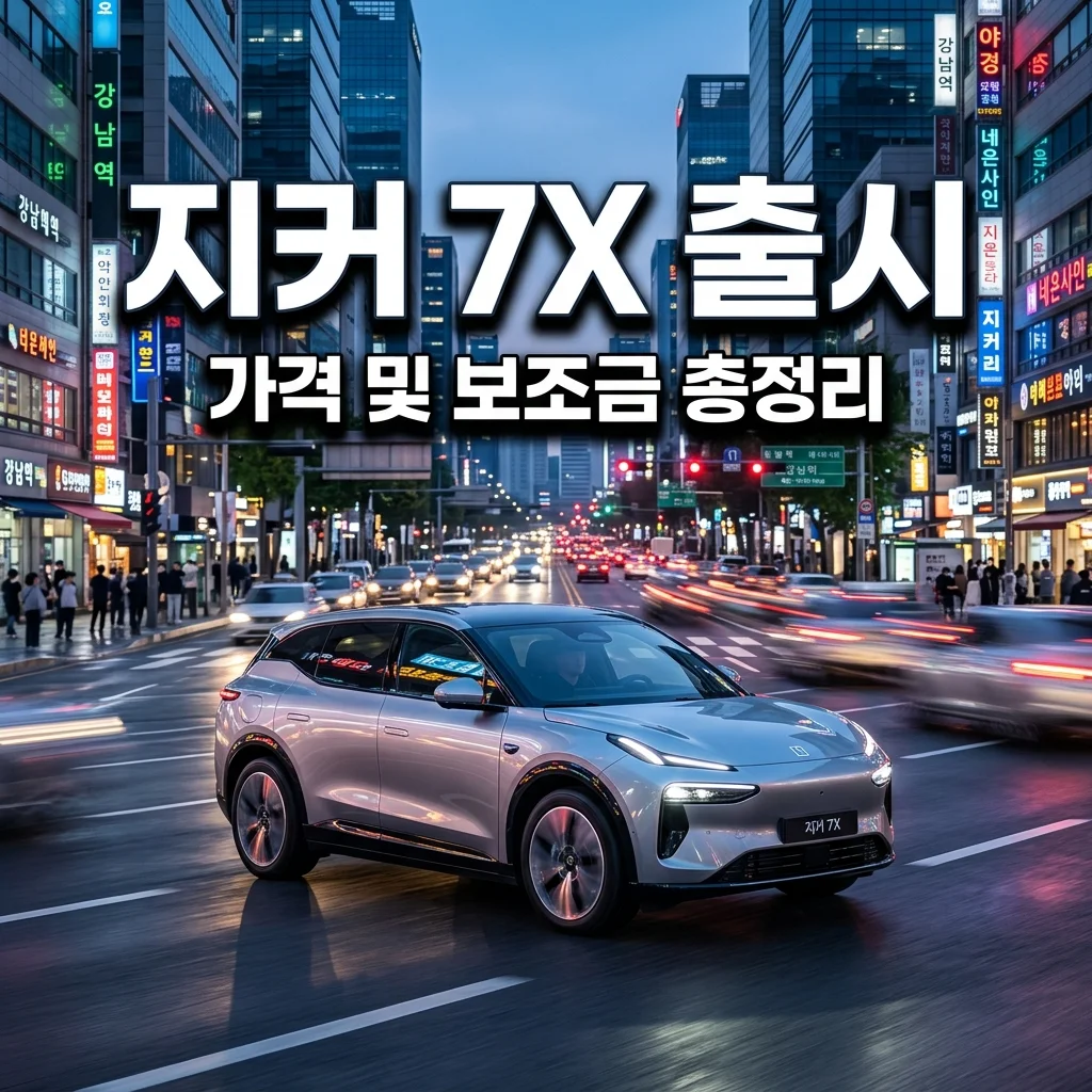 2026 지커 7X 가격 실화? 보조금 적용 시 예상 금액과 국내 출시 정보 총정리