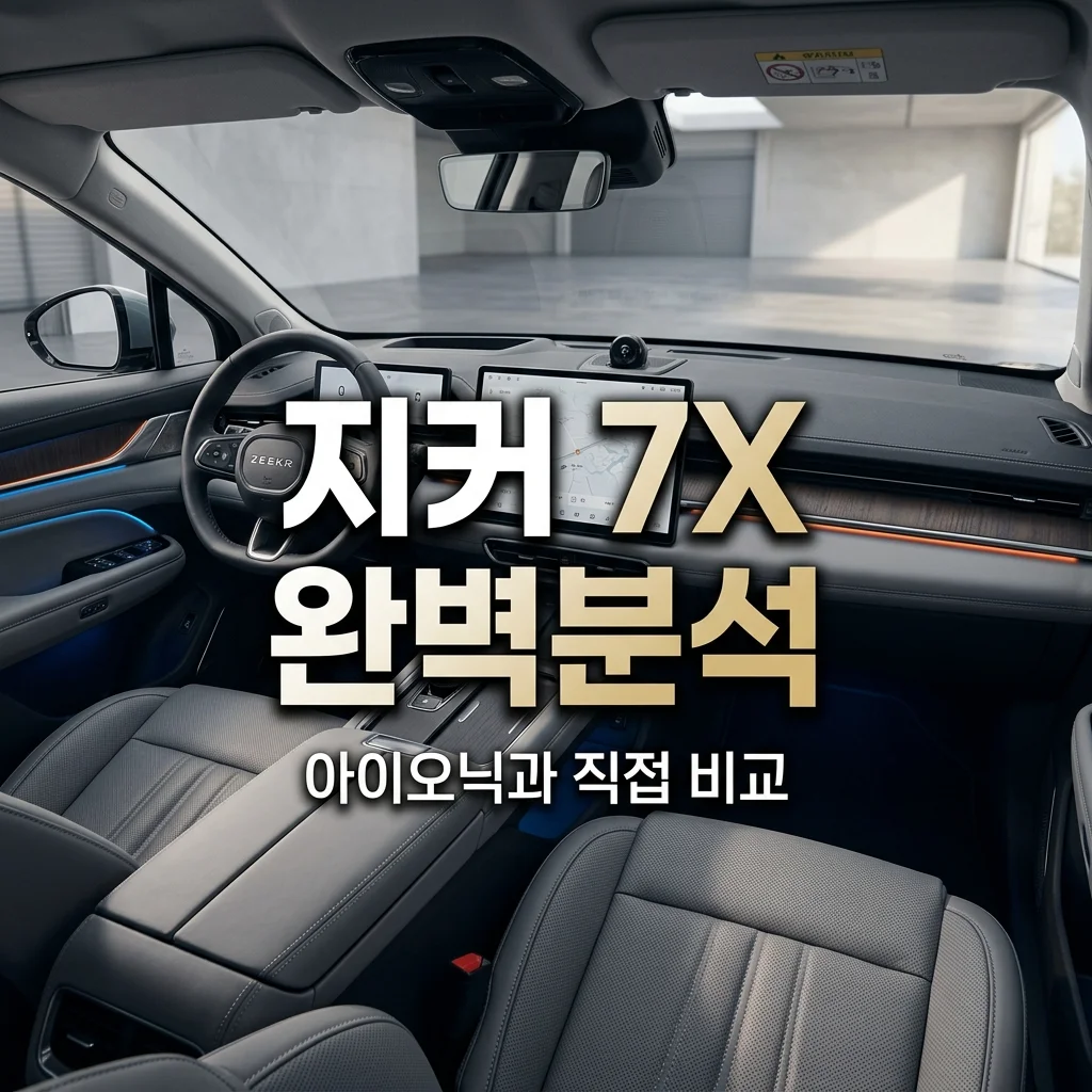 지커 7X 실내 디자인과 자율주행 성능 비교, 아이오닉의 강력한 대항마?