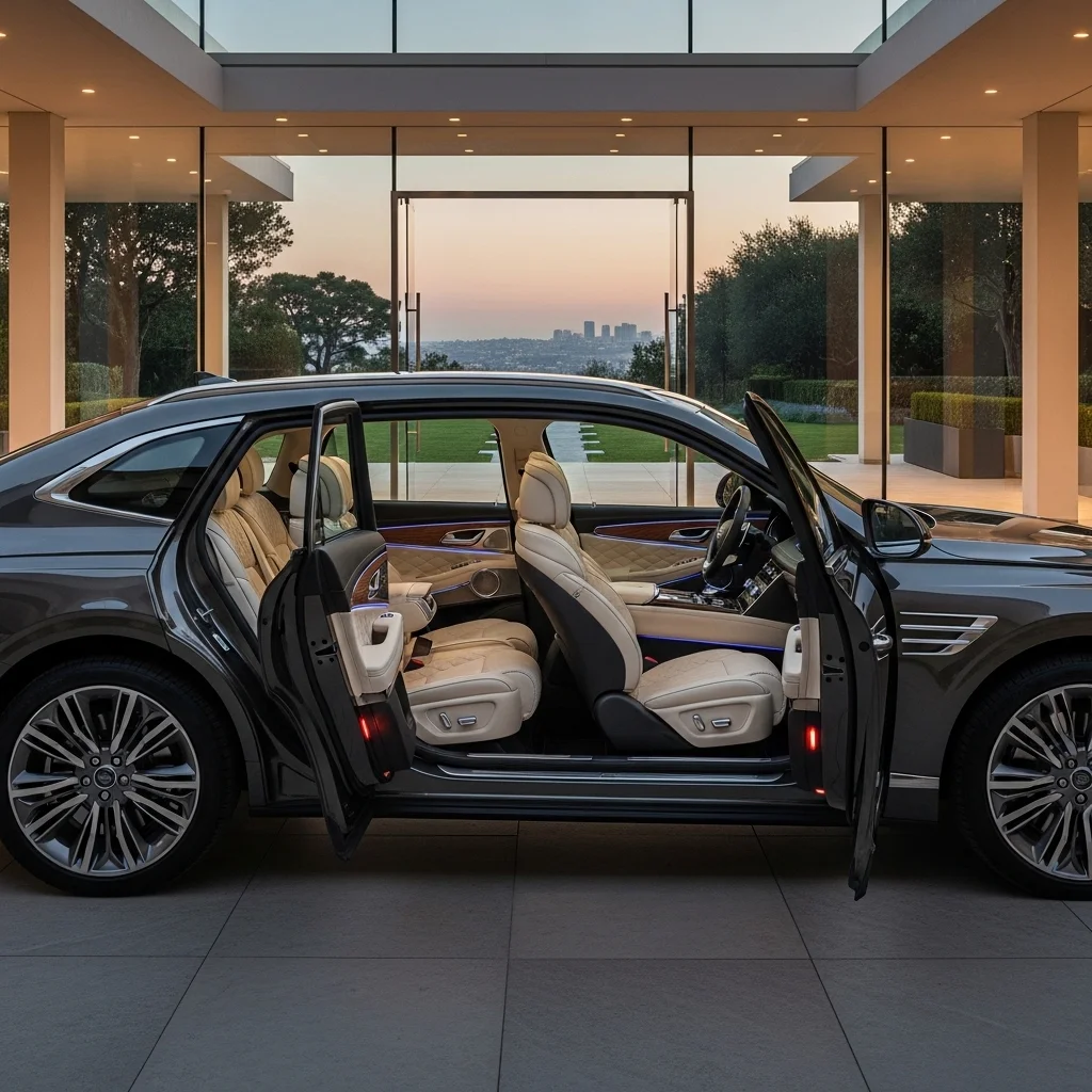 핵심 옵션 1: 존재감의 정점, '코치 도어' 시스템