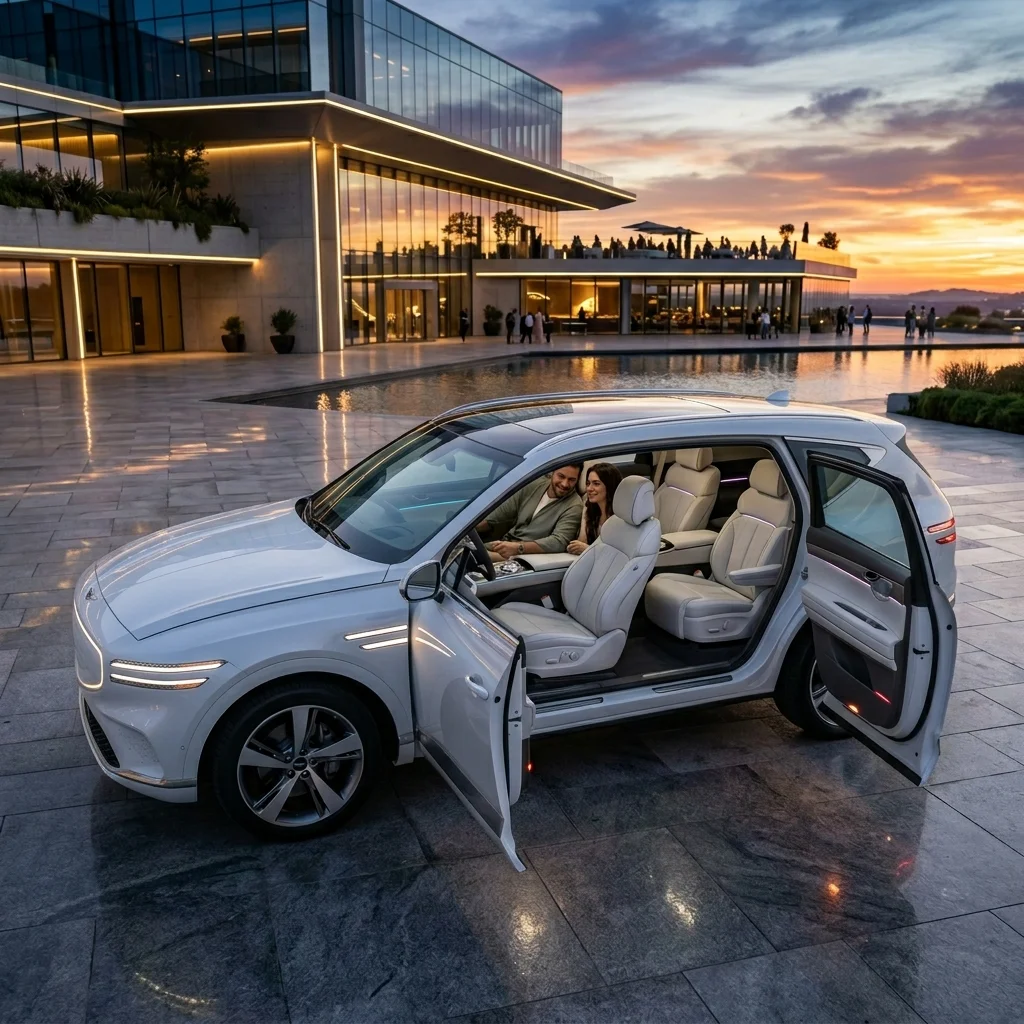 제네시스 GV90 전기차 주행거리 600km 달성! 모델Y 괜히 샀나 후회되는 실내 레이아웃