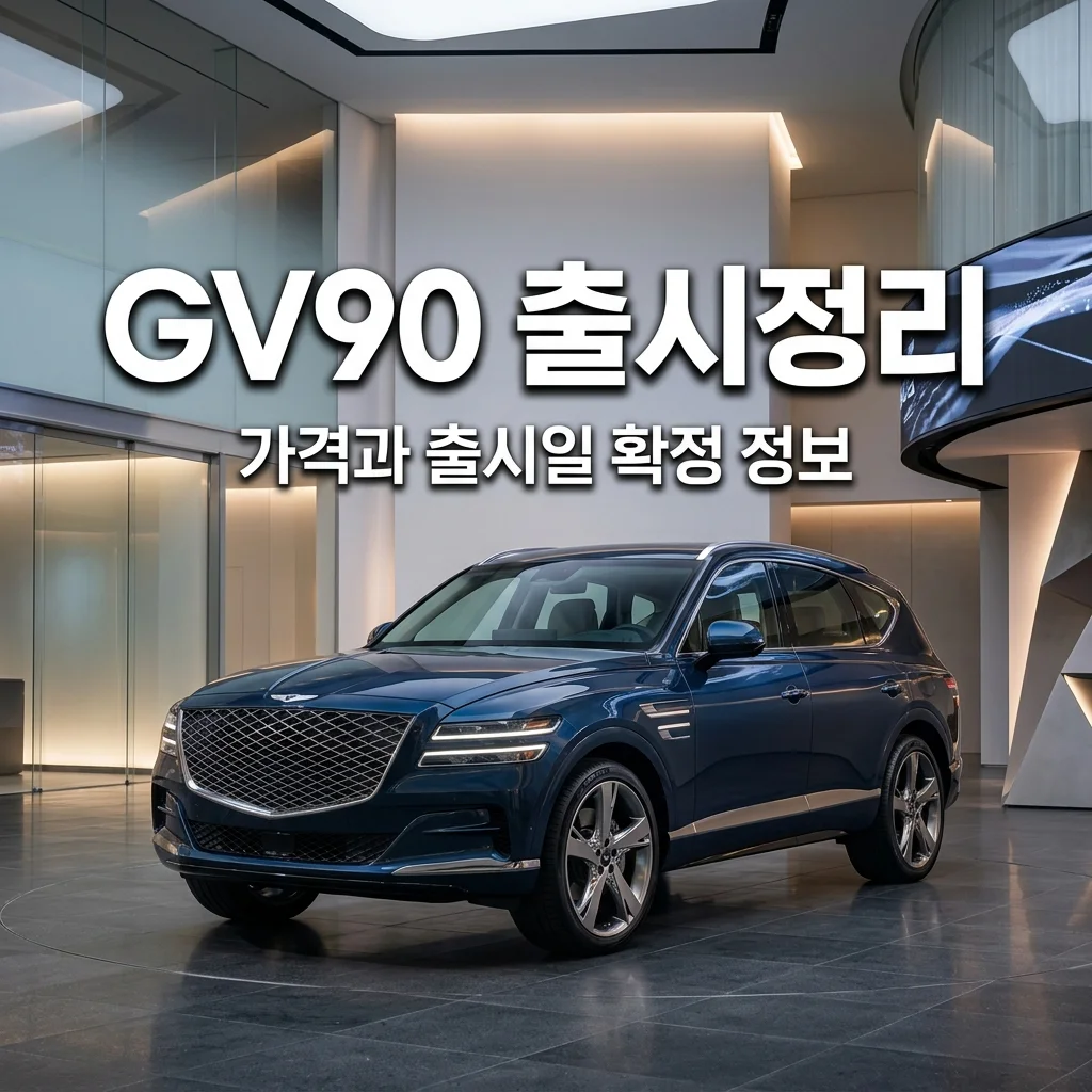 제네시스 GV90 출시일 확정 및 예상 가격 총정리 (코치도어 적용?)