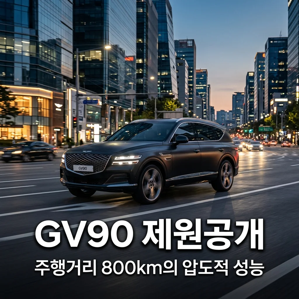 제네시스 GV90 전기차 제원 완벽 정리: 주행거리와 배터리 성능 분석