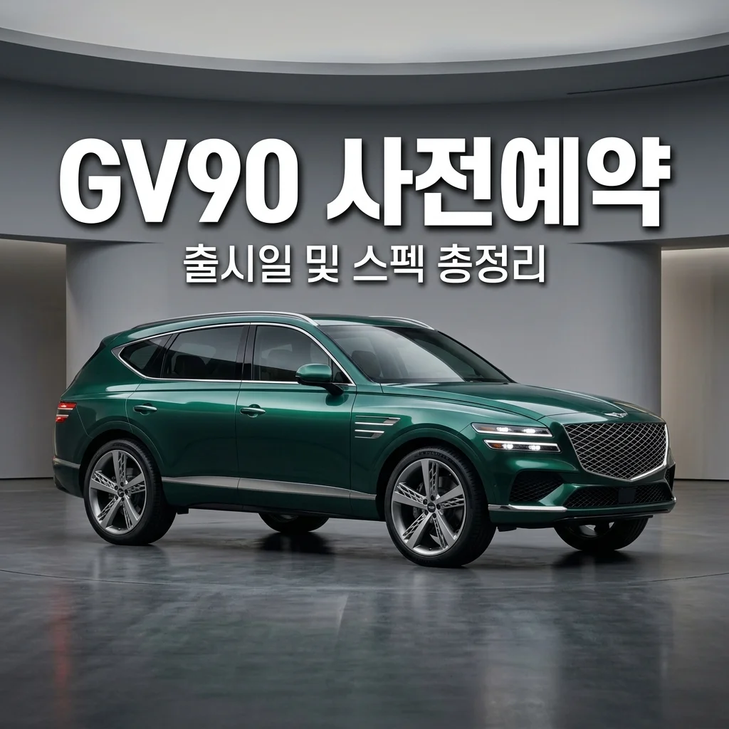 GV90 사전예약 전 필수 체크! 출시일 주행거리 코치도어 5가지 총정리