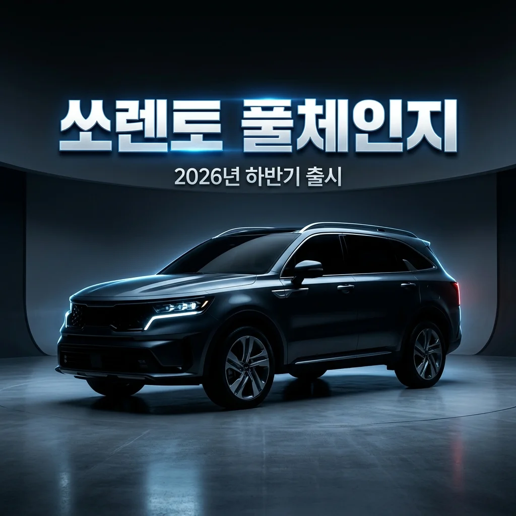 기아 쏘렌토 풀체인지 출시일 2026년 하반기 공개 유력한 진짜 이유