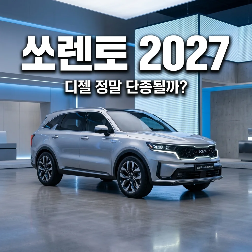 쏘렌토 풀체인지 2027년 전망: 디젤 단종 논란과 라인업 완벽 정리