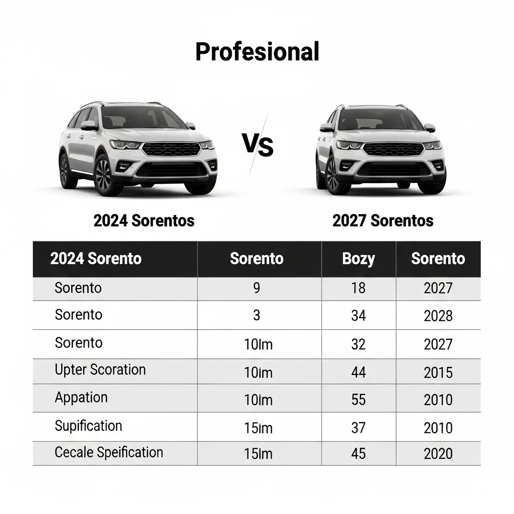 2027년 쏘렌토 풀체인지 주요 변경점 요약