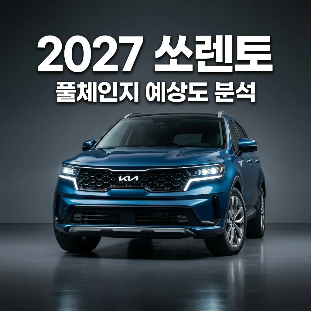 2027 쏘렌토 풀체인지 예상도 분석: 싼타페 뛰어넘을 기아의 새로운 패밀리룩