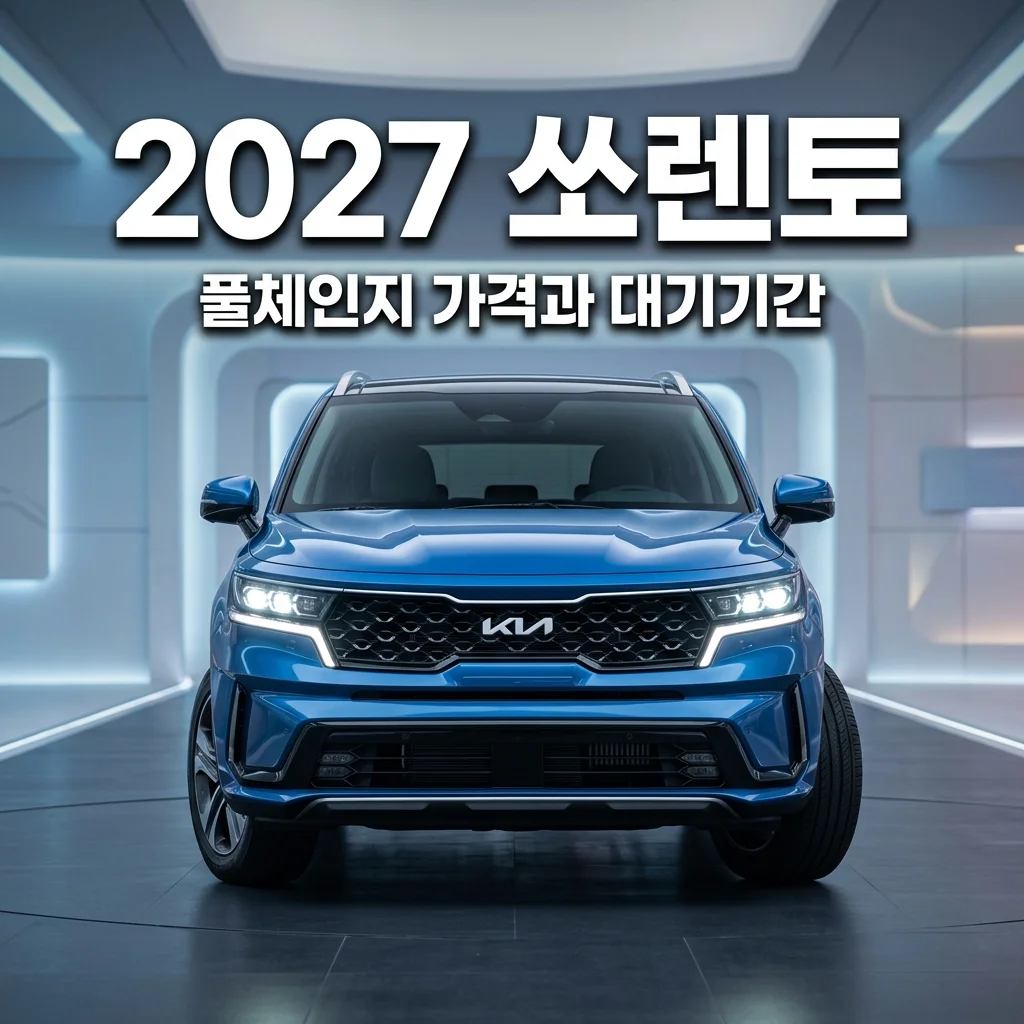 2027 쏘렌토 풀체인지 하이브리드 가격 인상폭과 대기 기간 전망