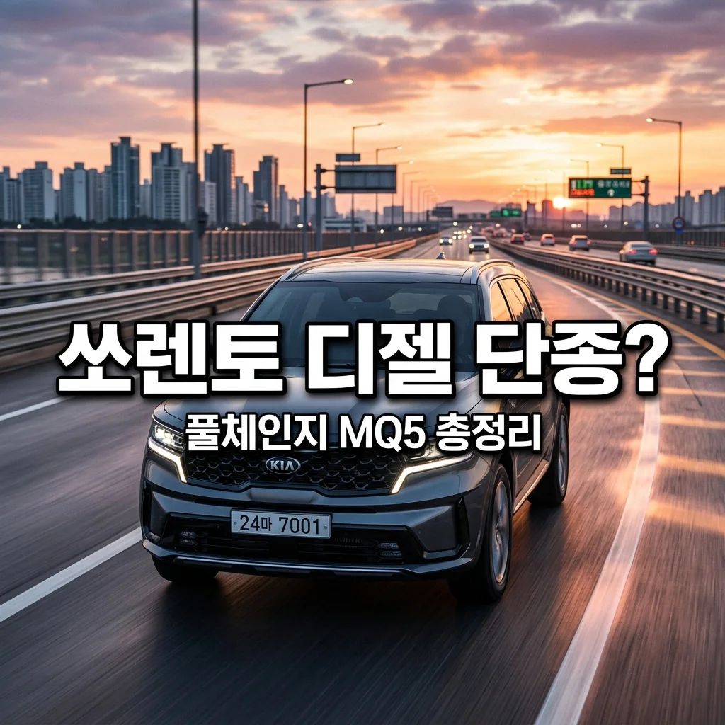 쏘렌토 풀체인지 디젤 단종될까? 환경규제와 MQ5 출시일 완벽 정리