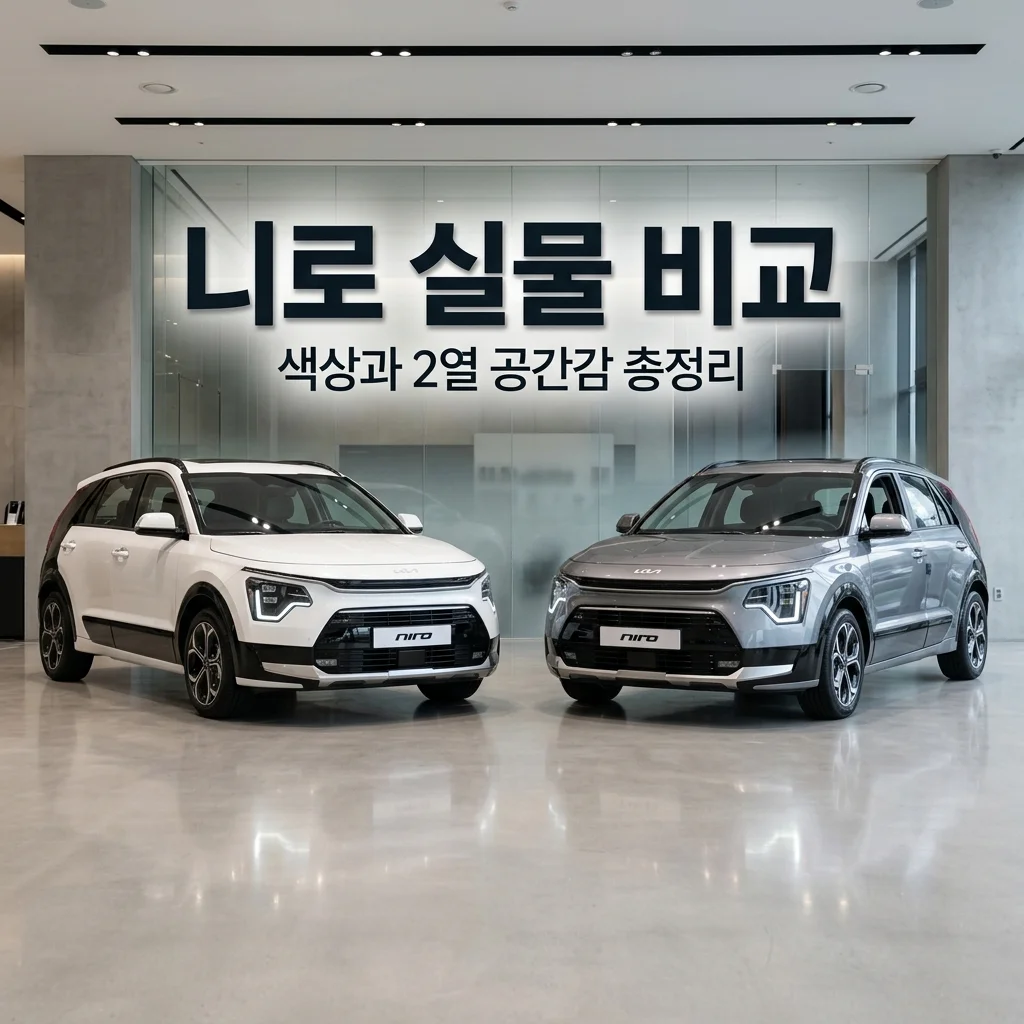 2025 니로 하이브리드 실물 색상 및 2열 공간감 완벽 비교 가이드