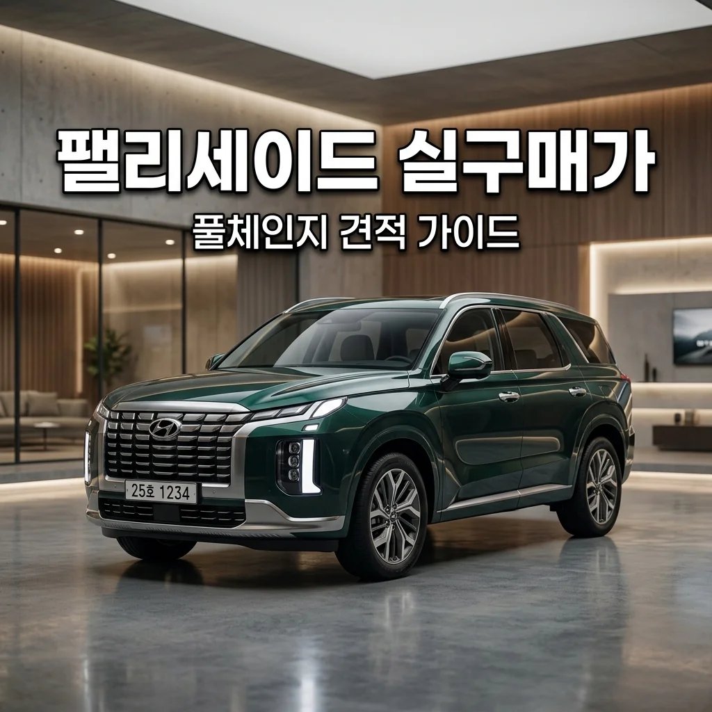 2025 팰리세이드 풀체인지 모의견적 및 취등록세 포함 실구매가 추천 트림