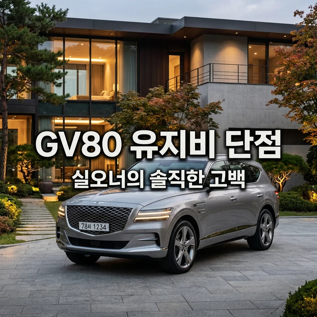 제네시스 GV80 유지비 1년 얼마나 들까? 실오너 승차감과 단점 완벽 정리