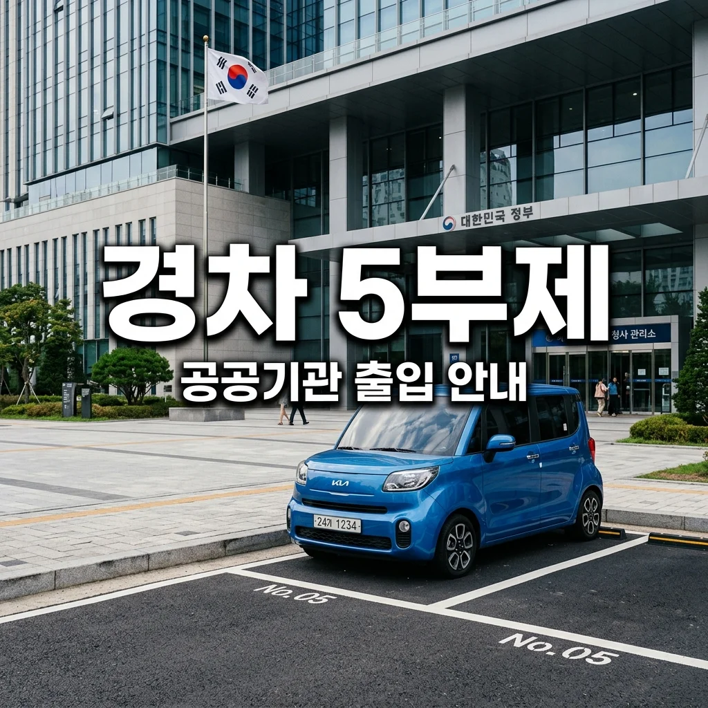 경차 5부제 적용 여부 완벽 정리! 1000cc 미만 공공기관 출입 제한 확인
