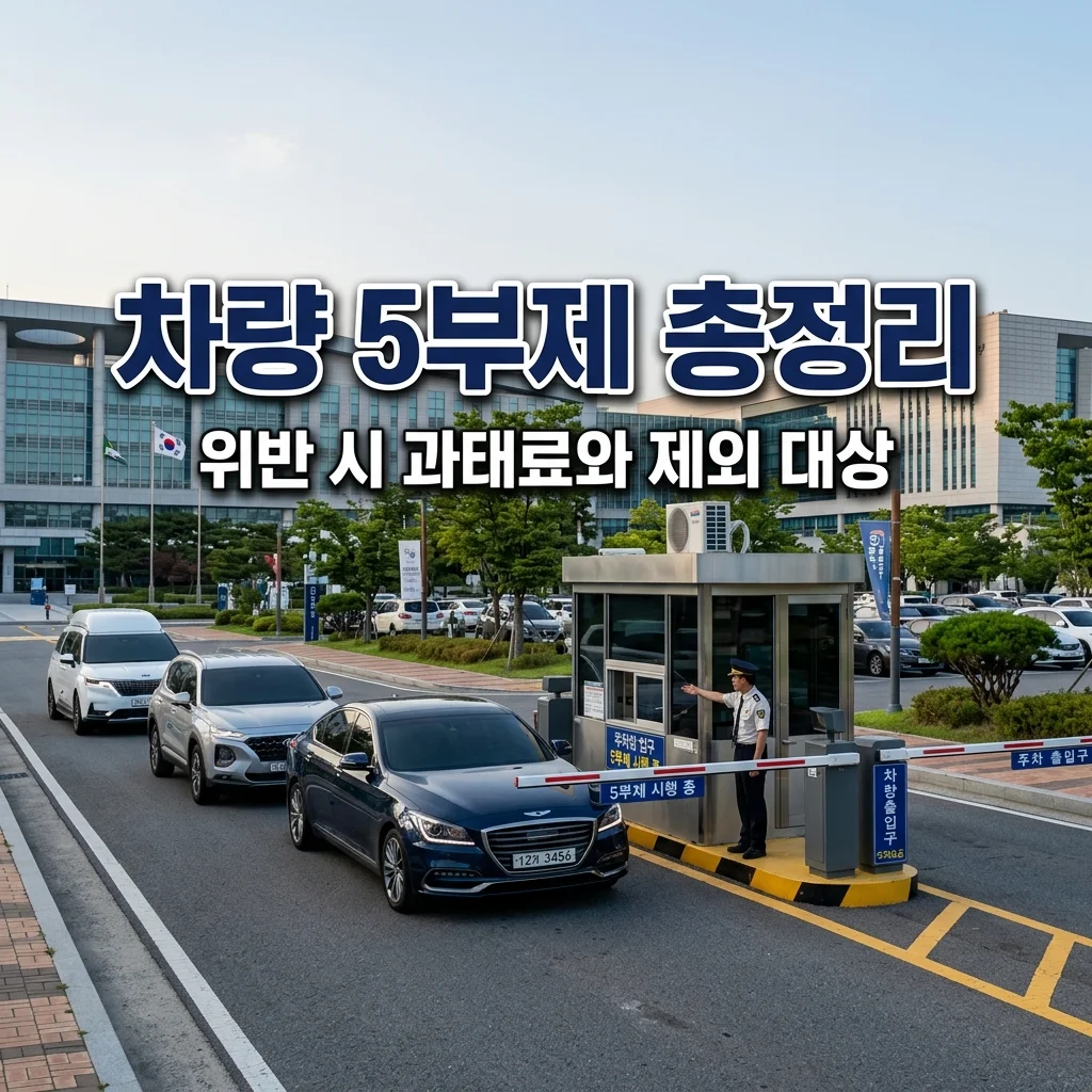 차량 5부제 위반 과태료 있을까? 공공부문 승용차 5부제 강화 및 예외 정리