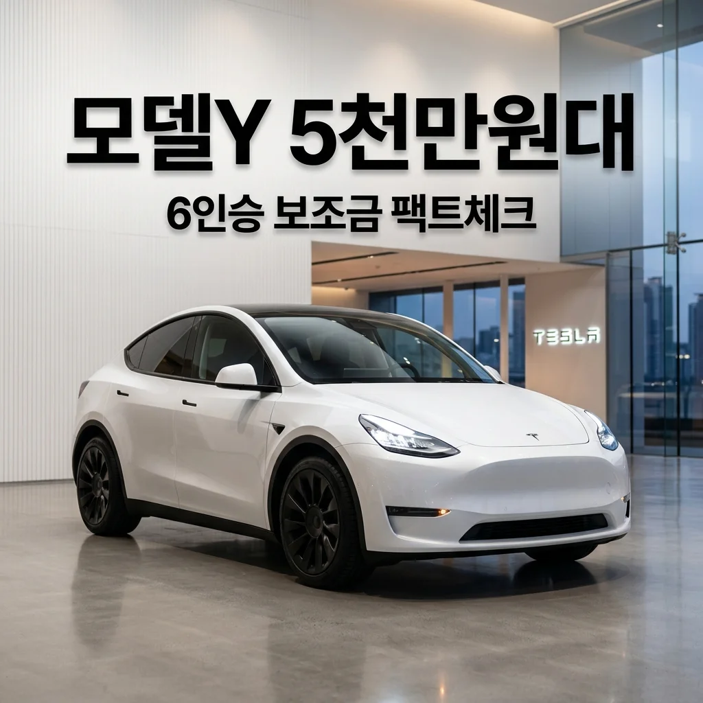 테슬라 모델Y L 6인승 롱바디 보조금 100% 실구매가 5천만 원대 팩트체크