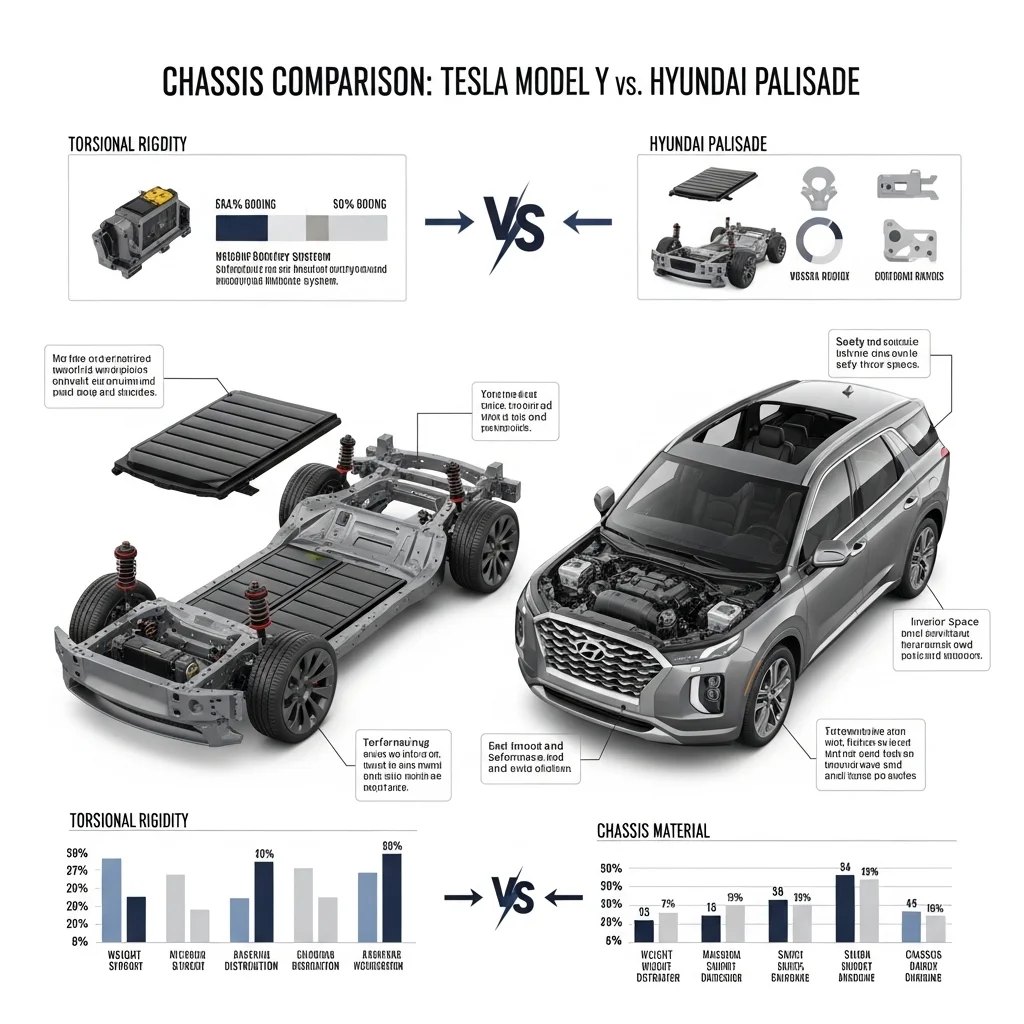 주요 제원 비교: 모델YL vs 팰리세이드