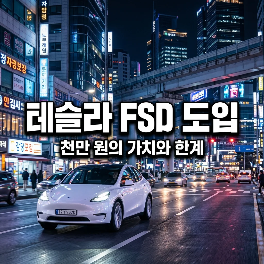 테슬라 모델Y FSD 한국 도입, 천만 원 옵션 가치와 도심 주행 한계 분석