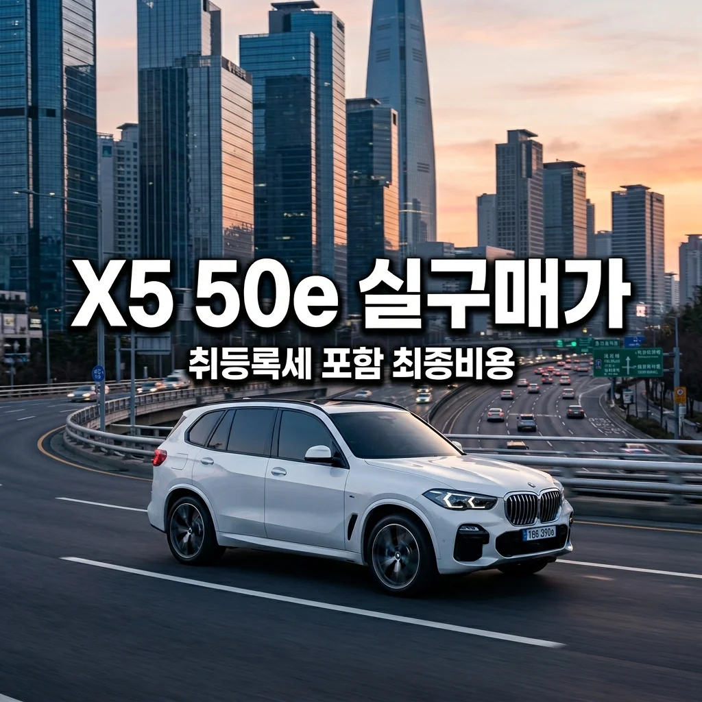 BMW X5 50e 실구매가 완벽 정리 | 1억 3천만 원대 취등록세 부대비용 포함