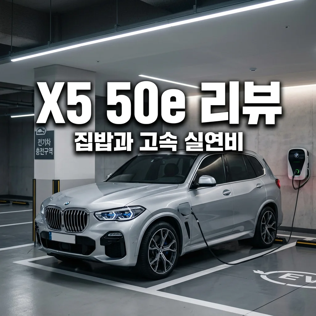 2026 BMW X5 50e 아파트 충전 스트레스와 방전 시 고속 실연비의 실체