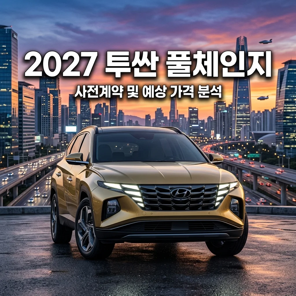 2027 투싼 풀체인지 사전계약 일정 및 스포티지 넘어서는 가격 분석
