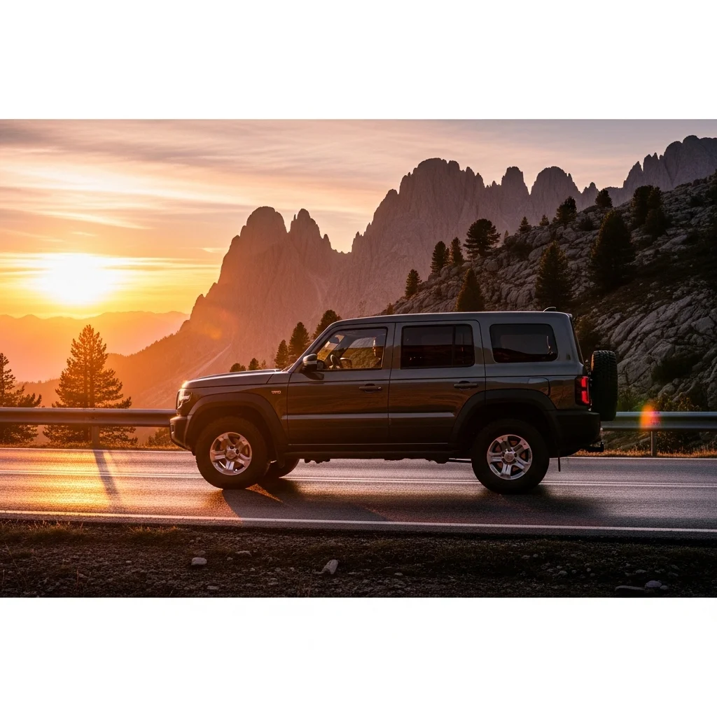 곡선 대신 직선을 선택한 측면 실루엣의 반전