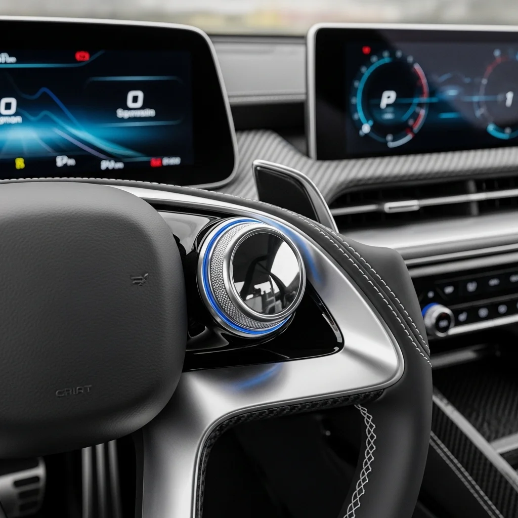 버튼식 안녕! 칼럼식 기어가 선사하는 광활한 수납 공간