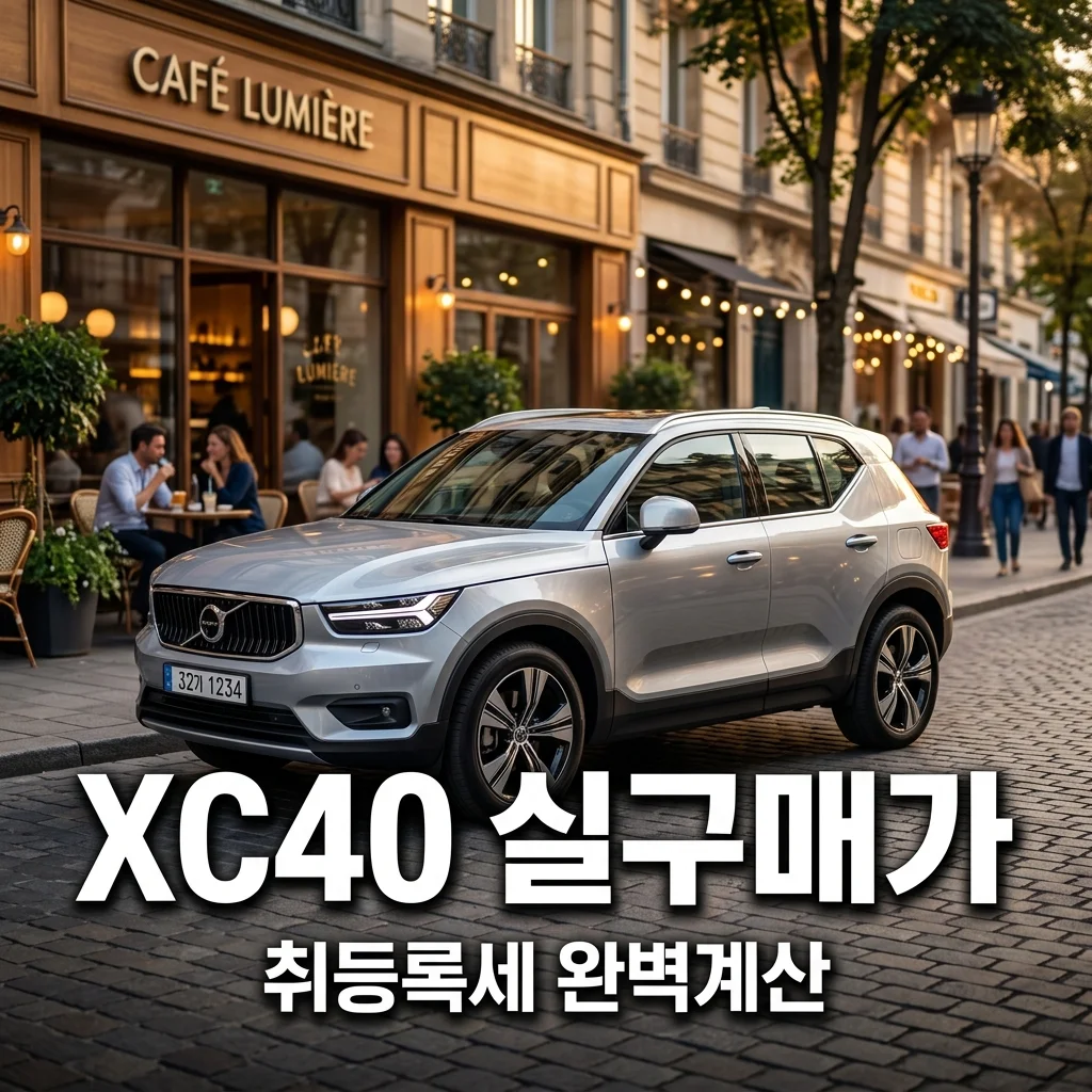 30대 여성 원픽 볼보 XC40 B4 플러스 브라이트 가격 및 취등록세 포함 실구매가 계산기