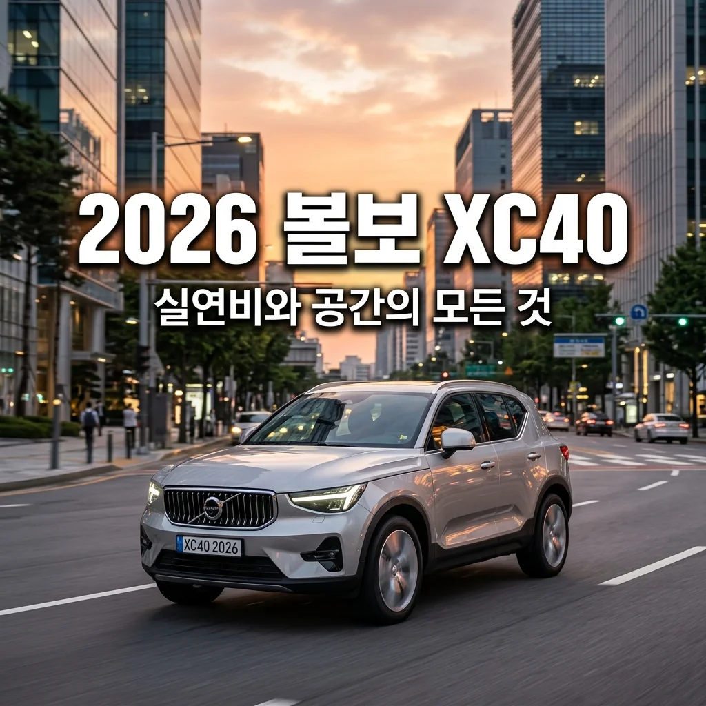 2026 볼보 XC40 마일드 하이브리드 실연비와 2열 공간 트렁크 크기 총정리