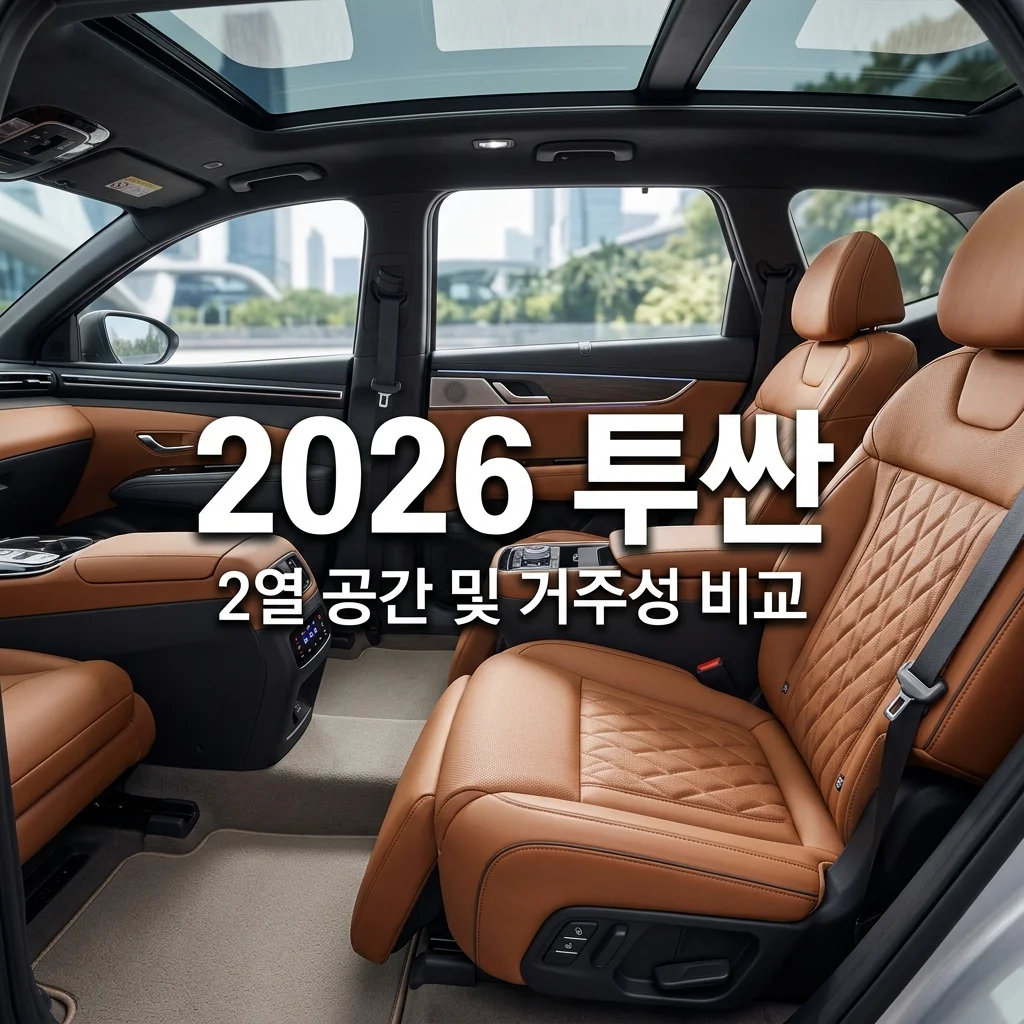 2026 투싼 풀체인지 2열 공간 제원 및 패밀리카 거주성 완벽 비교