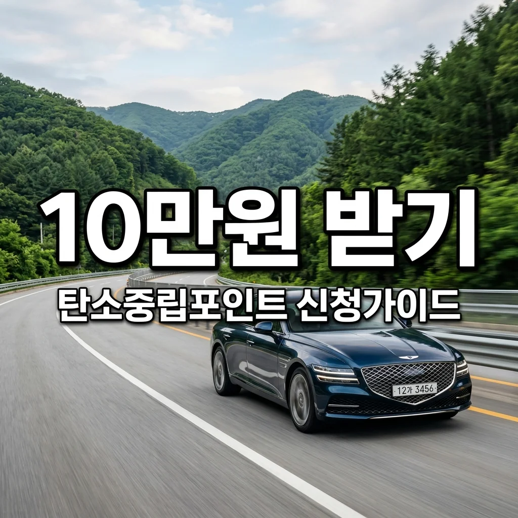 10만 원 지원! 탄소중립포인트 자동차 대상 차량 조회 및 신청 방법