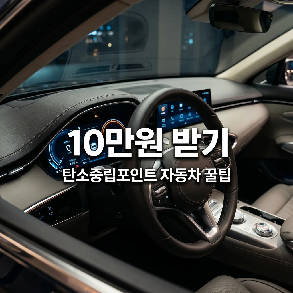 탄소중립포인트 자동차 주행거리 줄이고 10만원 현금 받는 법