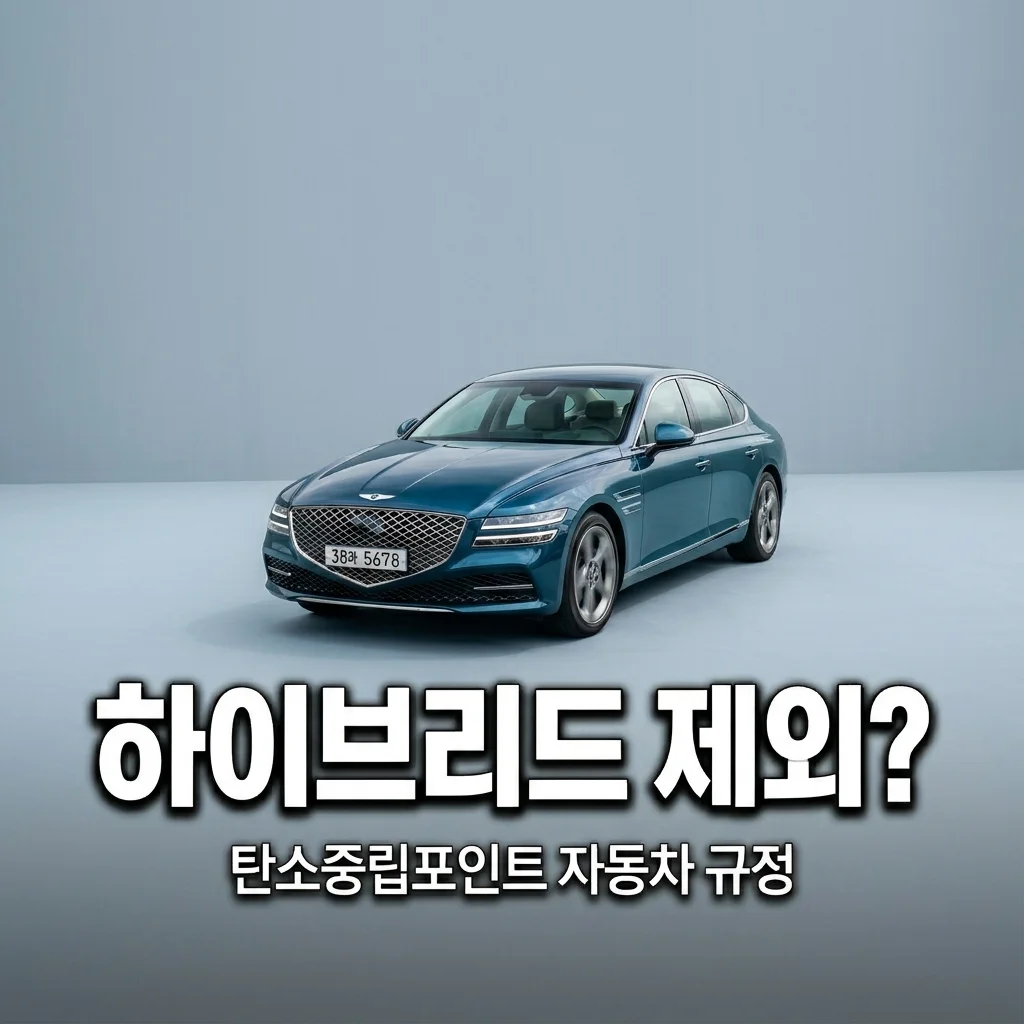 탄소중립포인트 자동차 하이브리드 및 전기차 제외 규정 완벽 정리