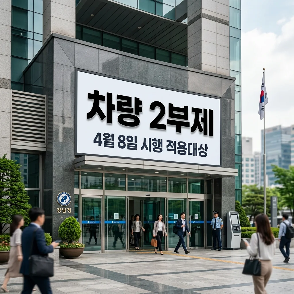 공공기관 차량 2부제 4월 8일 시행 적용 대상 및 예외 차량 총정리