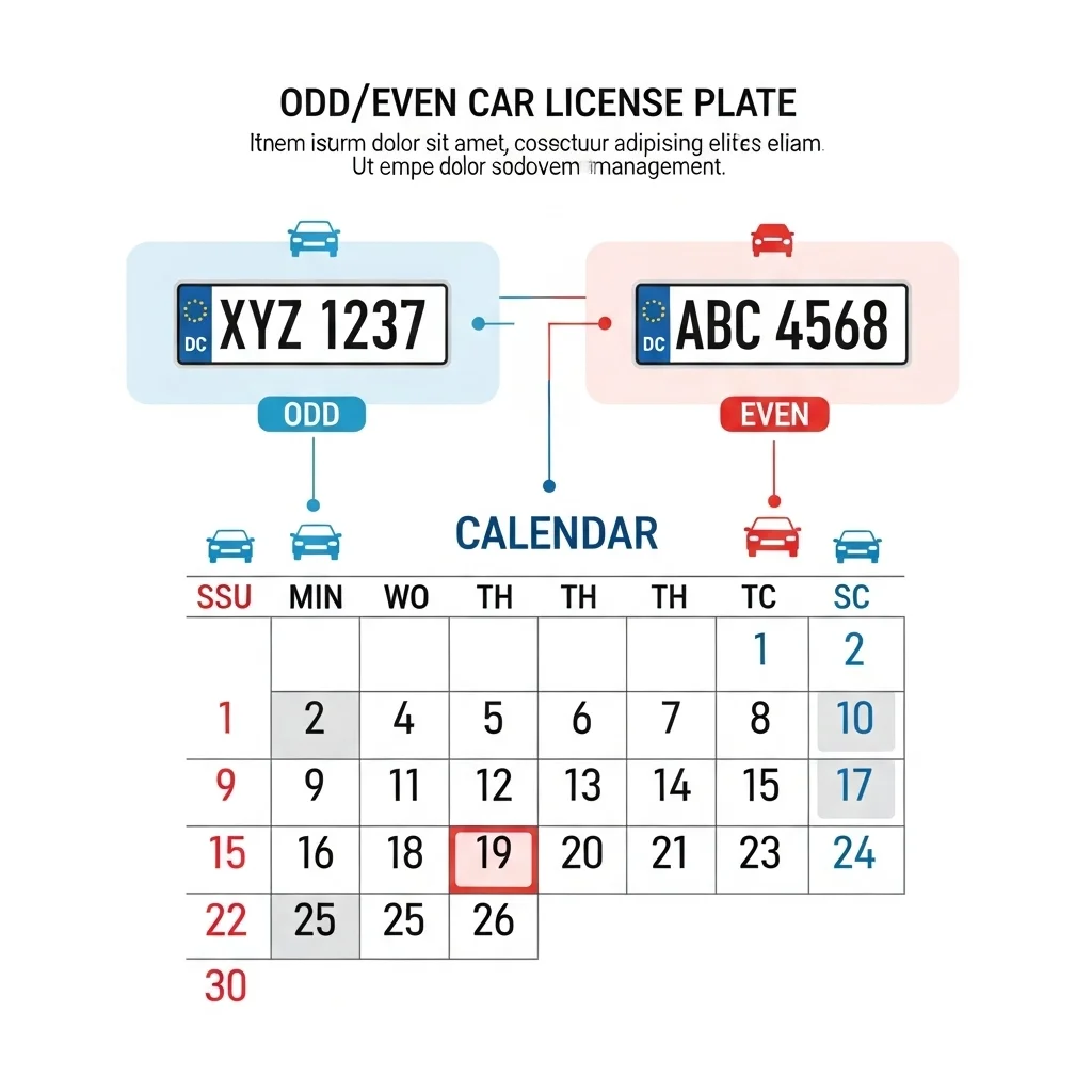 공공기관 차량 2부제 기본 운영 기준 요약
