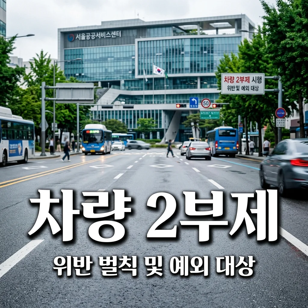 공공기관 차량 2부제 위반 벌칙 및 예외 차량 완벽 정리