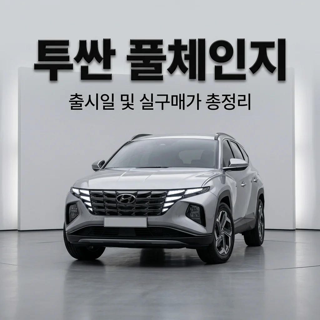 2026 투싼 풀체인지 출시일 확정 및 하이브리드 실구매가 완벽 정리