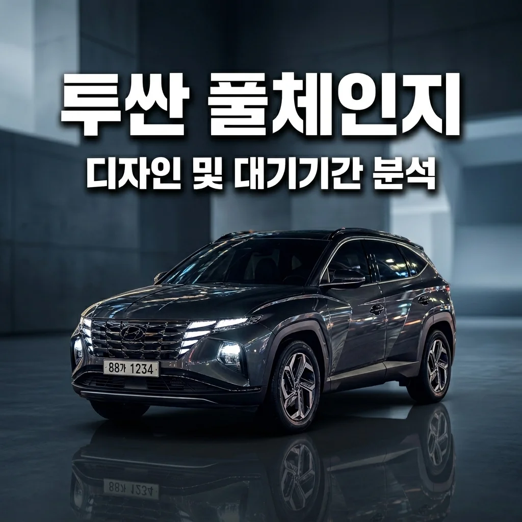 신형 투싼 풀체인지 디자인 변경점 3가지와 사전예약 대기기간 분석