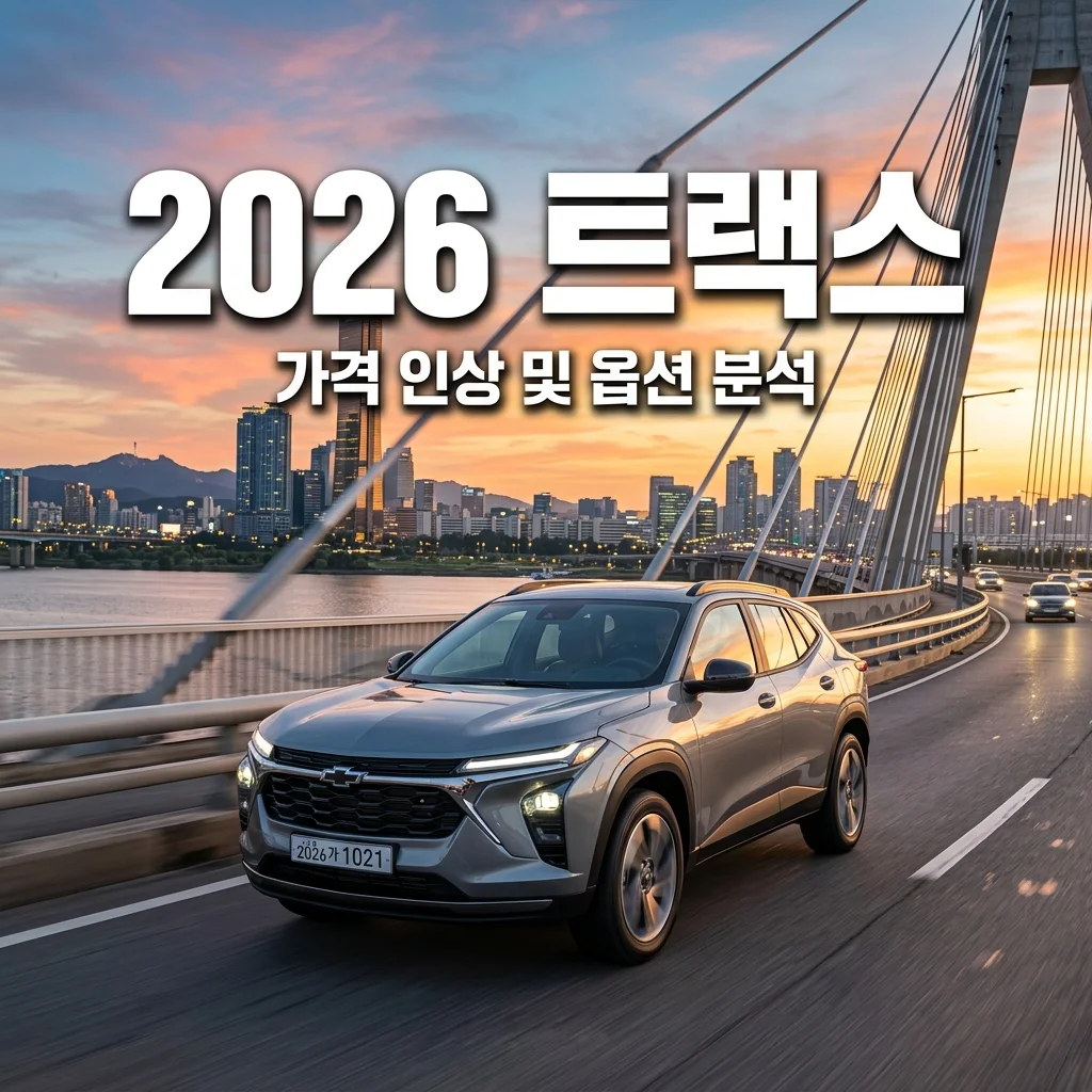 2026 트랙스 크로스오버 연식변경 가격 인상폭 및 필수 추천 옵션 가이드