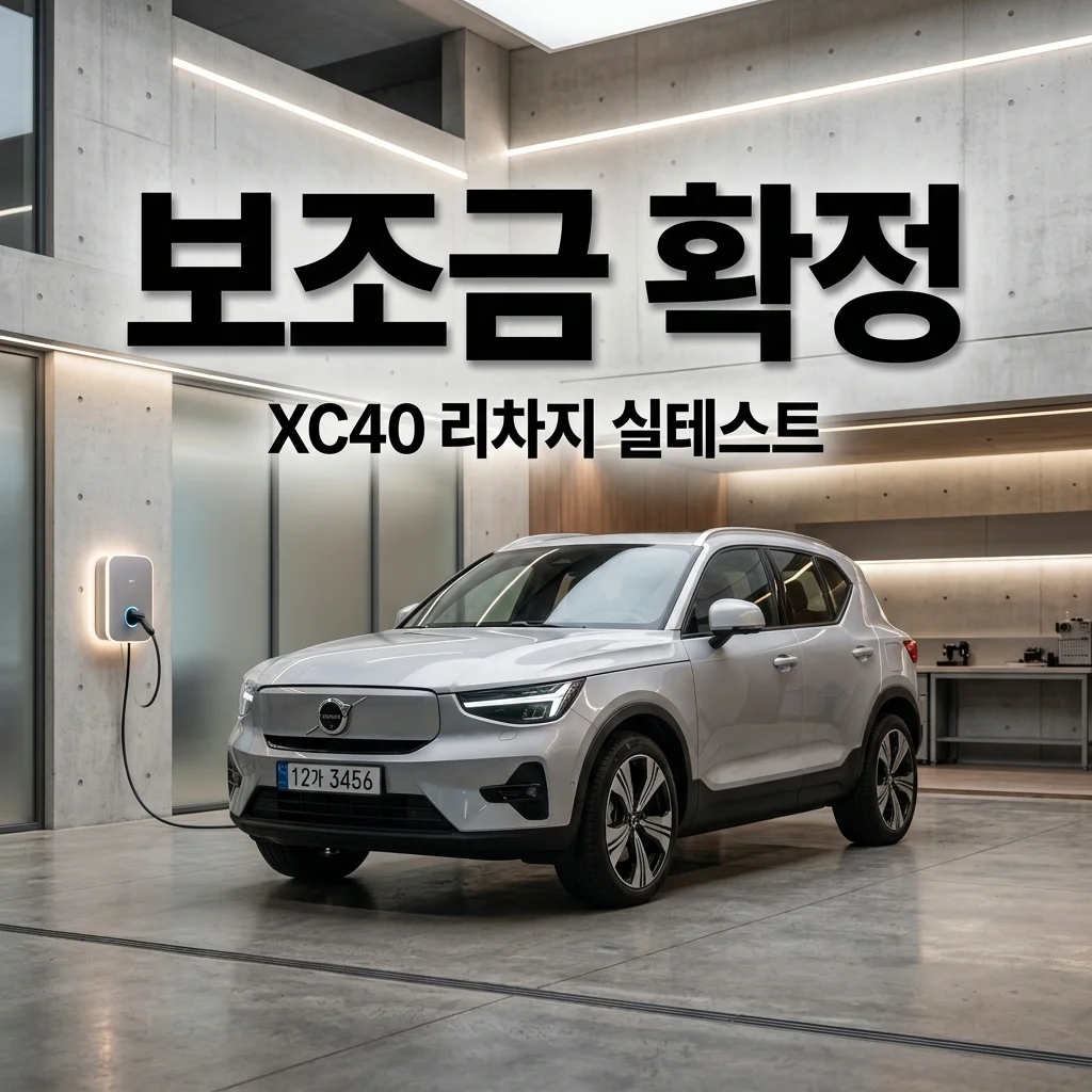 2026 볼보 XC40 리차지 보조금 확정액 및 주행거리 실테스트 결과