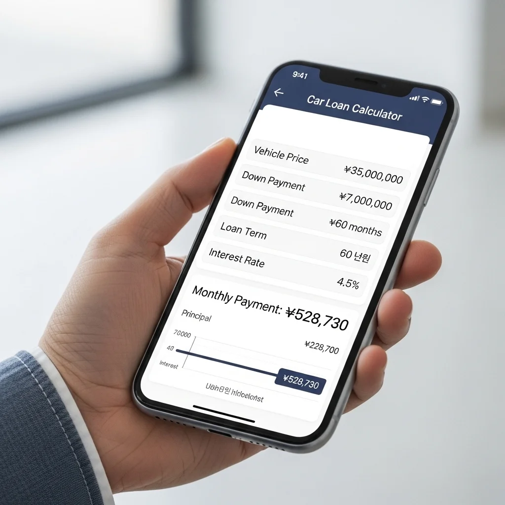 내 예산에 맞는 월 할부금은 얼마일까? (계산기 결과)