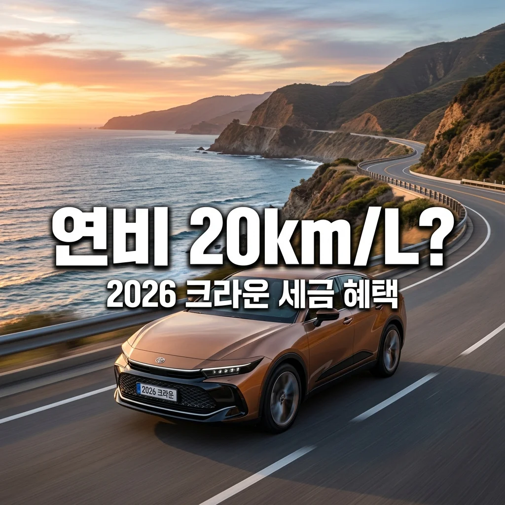 2026 도요타 크라운 하이브리드 고속도로 연비 검증 및 세금 혜택 총정리