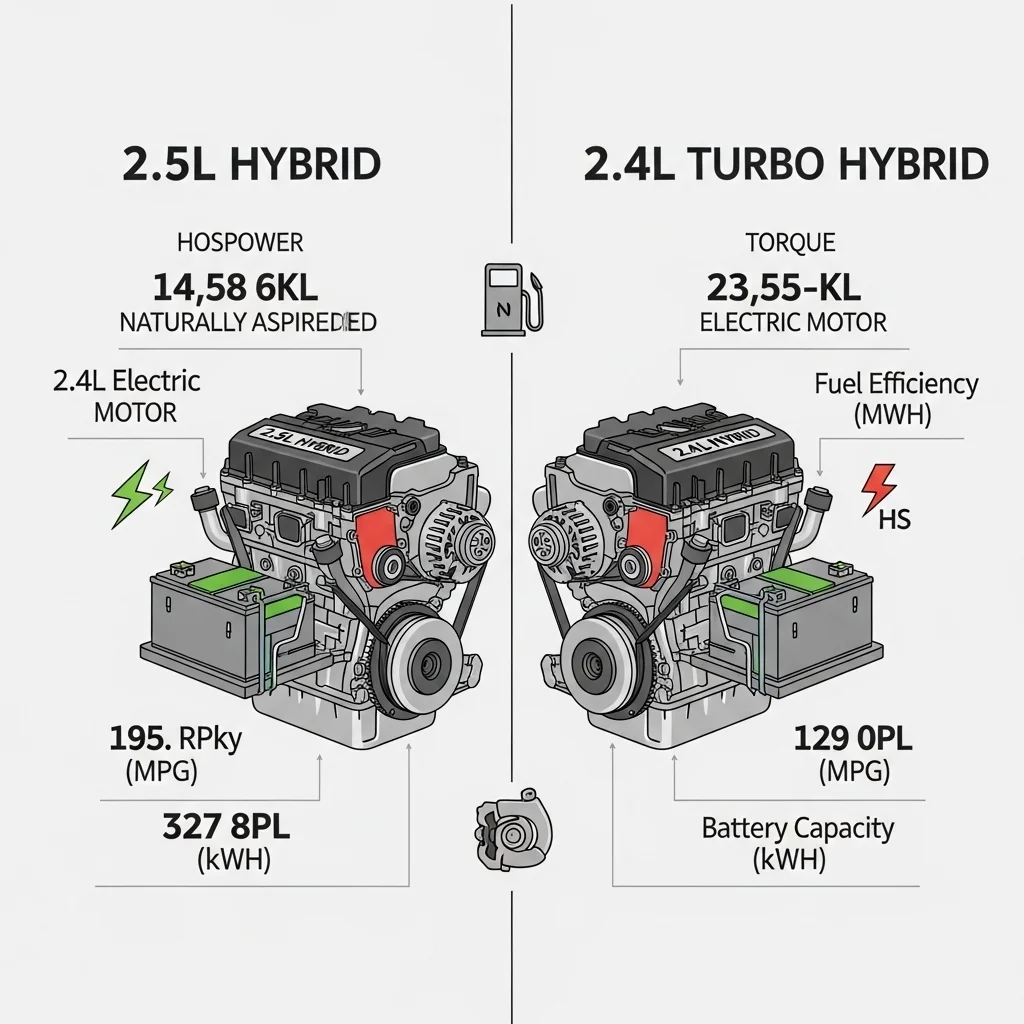 트림별 엔진 성능 및 공인 연비 비교