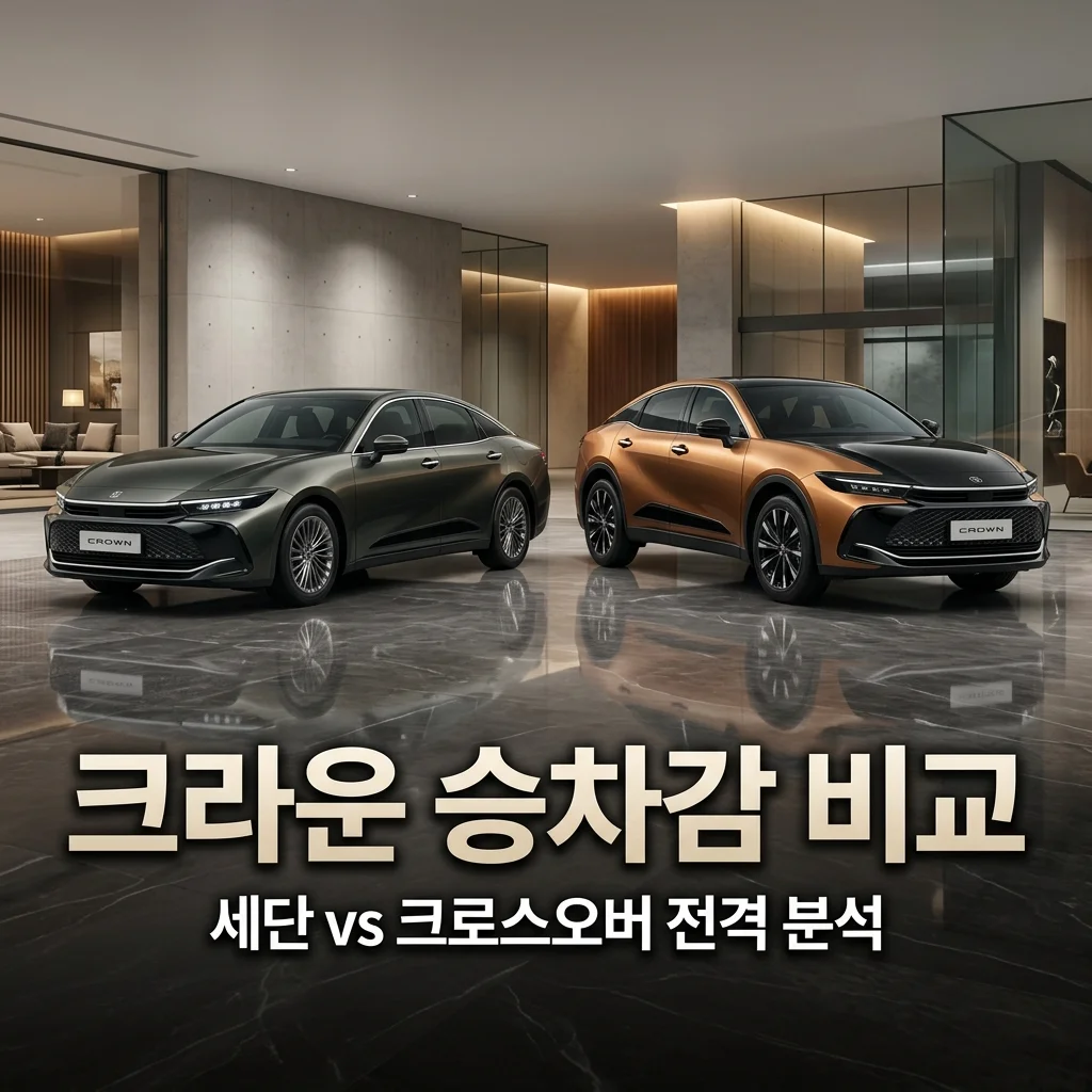 도요타 크라운 세단 vs 크로스오버 승차감 차이 및 2026 프로모션 총정리