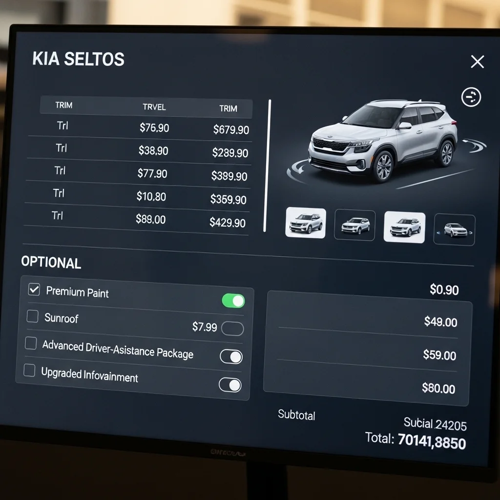 2026년형 셀토스 1.6 가솔린 터보 트림별 가격표 분석