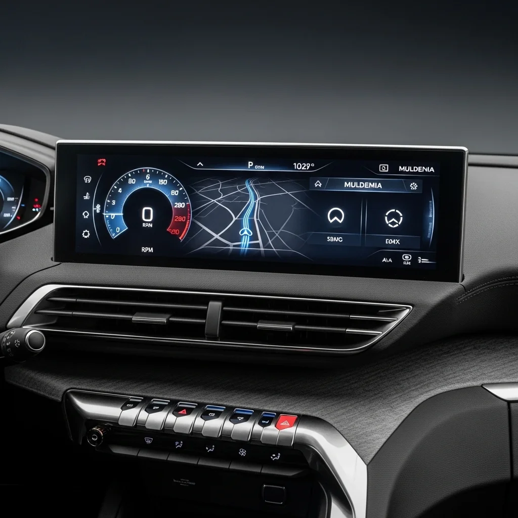 미래지향적 실내, 파노라믹 아이-콕핏의 감동