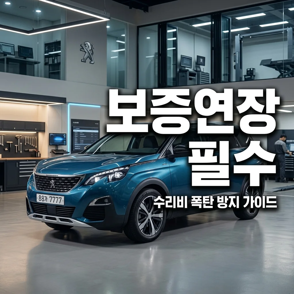 푸조 5008 AS 보증기간 연장 혜택 및 수입차 수리비 현실 총정리