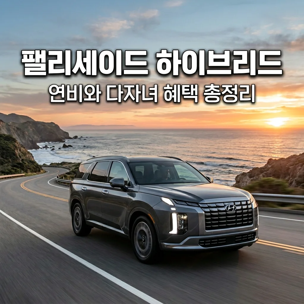 신형 팰리세이드 하이브리드 연비 효율 및 다자녀 가구 취등록세 면제 혜택 총정리